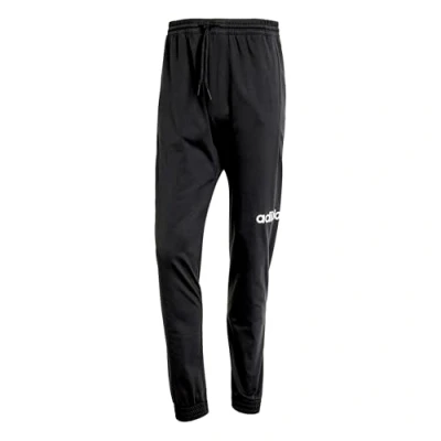 Image of adidas Men&#039;s Essentials Linear Single Jersey Pant, Black/White, XS
