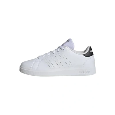 Image of adidas Advantage Base 2.0 Shoes Junior Tennis, Cloud White/Cloud White/Core Black, 5 UK