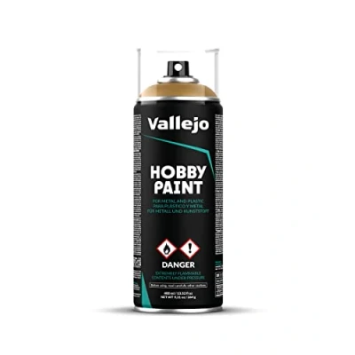 Image of Vallejo 28015 Desert Yellow Spray Hobby Paint (400 ml)