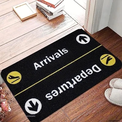 Image of Flavas Welcome Mats for Front Door Outdoor Entry Arrival And Departures Doormat Non Slip Mat Home Indoor Farmhouse Funny Kitchen Rugs Patio Greeting Porch 30x18 Inch