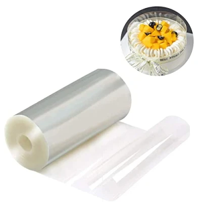 Image of Cake Decorating, Collars 16cm x 10m, Acetate Rolls, Clear Strips, Transparent Mousse Sheets for Chocolate Baking Decorate