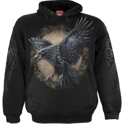 Image of Spiral Raven Wise Hoody Black XL