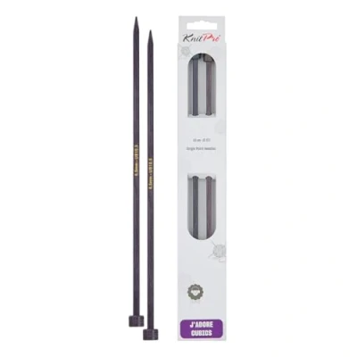 Image of KnitPro J’Adore Cubics Knitting Needles 35cm x 6.5mm Single Ended Pins