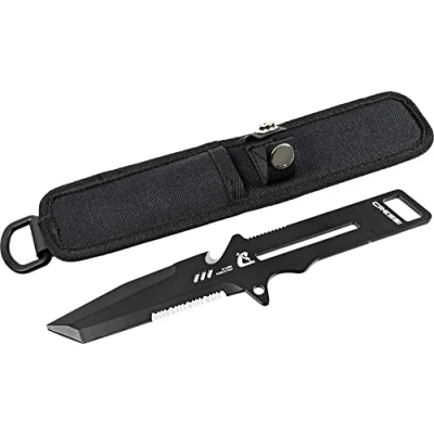 Image of Cressi Unisex Kai Professional multipurpose mini knife for diving, Black, One Size UK