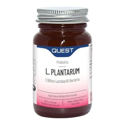 Image of Quest L Plantarum Probiotic Capsules 2 Billion CFU for Immune &amp; Digestive Support. Helps Restore Gut Friendly Bacteria Regulate Responses. Vegan Gluten Free (90 Capsules)