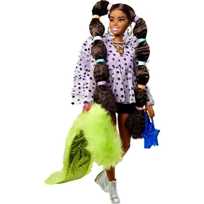 Image of Barbie Extra Doll with Pigtails and Bobble Hair Ties