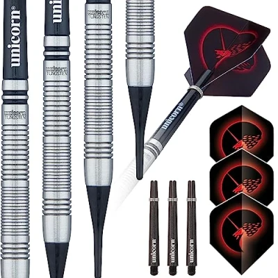 Image of Unicorn CoreStyle 2Soft Tip Darts, Silver, 18 G EU