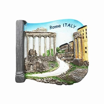 Image of Rome Italy 3D Refrigerator Magnet Resin Travel Souvenirs,Handmade Home &amp; Kitchen Decoration Roma Fridge Collection Gift