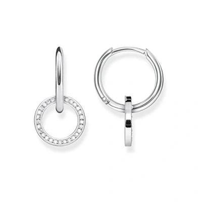 Image of Thomas Sabo Women Hoop Earrings Circle 925 Sterling Silver CR620 051 15