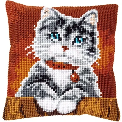 Image of Vervaco PN 0155353 Cross Stitch Cushion Set Outlined Cotton Multi Coloured 40 x cm