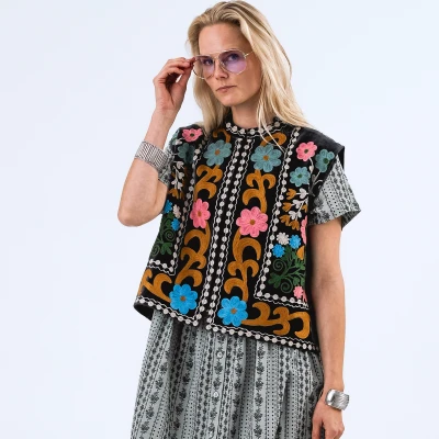 Image of Lollys Laundry BinLL SL Velour Vest L