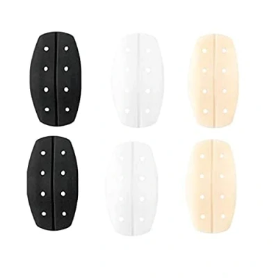 Image of Lansonee 3 Pairs Silicone Bra Strap Cushions, Non slip Relief Pain Shoulder Pads, Pad Holder with Breather Holes