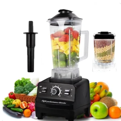 Image of Blender Smoothie Maker, 3200W Powerful for Kitchen with 2L BPA Free Container, 6 Sharp Blades 4800 RPM High Speed Jug Blender, 2 Jugs Blending &amp; Grinding
