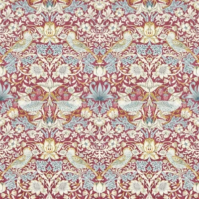 Image of Clarke &amp; Wallpaper Strawberry Thief X W0171/04