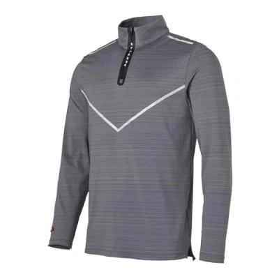 Image of ellesse Mens Visala 1/2 1/4 Zip Top, Grey, XXL EU