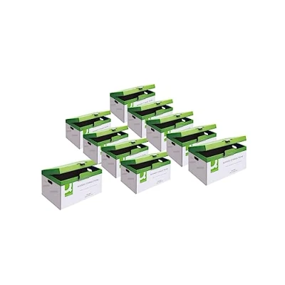 Image of Q Connect Business Storage Trunk Box W374xD540xH245mm White (Pack of 10)