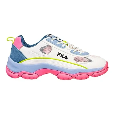 Image of FILA Women&#039;s Strada Lucid Wmn Sneaker, White Kentucky Blue, 4 UK