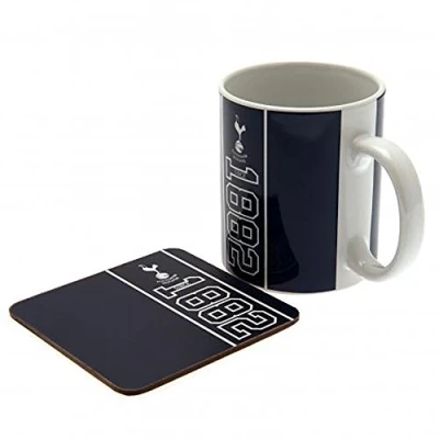 Image of Tottenham Hotspur F.C. Mug &amp; Coaster Set Official Merchandise
