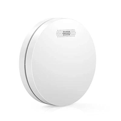 Image of XINDUM Smoke Alarm Interlinked, Wireless Detector with 10 Year Battery, Mute Function, Small White 85dB Fire for Warning 1 Pack