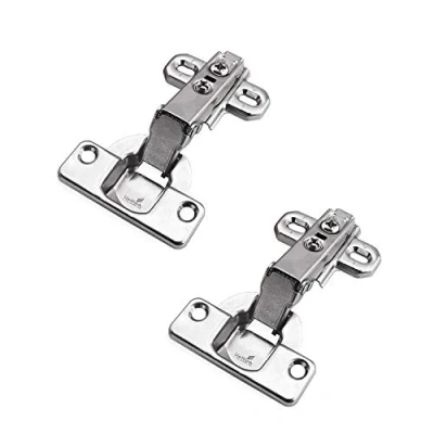 Image of Hettich 95 Degree Standard Hinges with Slide on Assembly Kitchen Cabinet Cupboard Wardrobe Door Hinge Germany Brand 2333 Full Overlay, Pack of 2