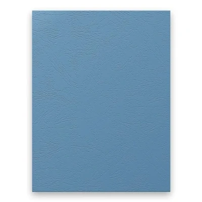 Image of RAYSON A4 Binding Covers, Blue, 230gsm, Leathergrain, Front and Back Pack of 100