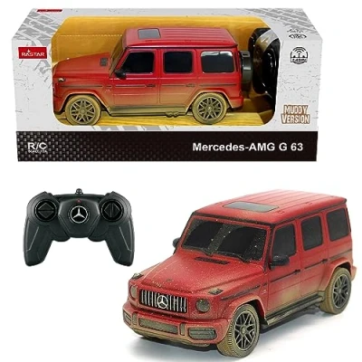 Image of KandyToys Officially Licensed Mercedes Benz G63 AMG (Muddy Version) Remote Control Car 1:24 Scale 20cm x 8cm 2.4GHz Rc