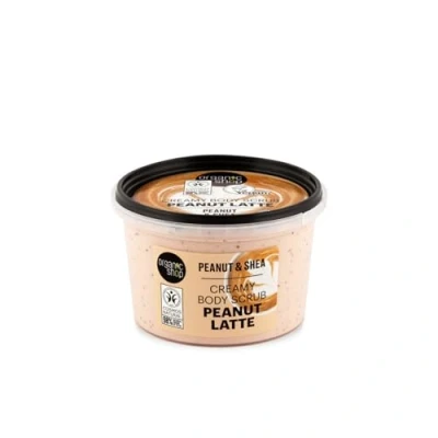 Image of Organic Shop Peanut Latte Creamy Body Scrub. &amp; Shea, 250 ml
