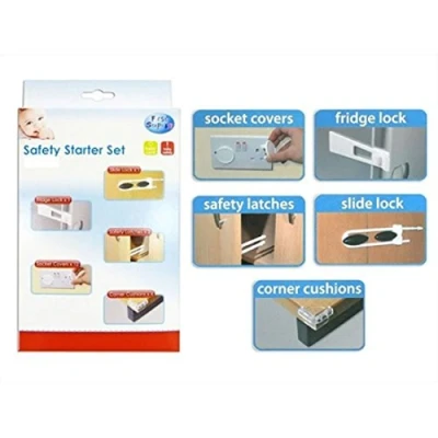 Image of First Steps Childrens Kids Toddler Baby 16 Piece Safety Home Starter Set