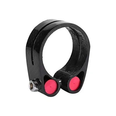 Image of VGEBY1 Bicycle Seat Post Clamp, Bike Lock Carbon Fiber Quick Release Cycling Part Accessory