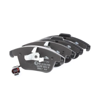 Image of 5N0698151, 5N0698151A, 5N0698151B, 5N0698151C, 7N0698151 Brake pad set ATE 13.0460 7242.2 incl. wear warning contact VOLKSWAGEN: Sharan II, Tiguan I