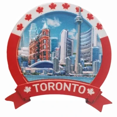 Image of 3D Toronto Canada Fridge Magnet Travel Souvenir Gift Home Kitchen Refrigerator Decoration Magnetic Sticker Craft Collection