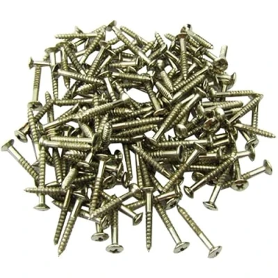 Image of Musiclily 2.5 * 18mm Guitar Humbucker Pickup Ring Countersunk Screws,Chrome (20 Pieces)