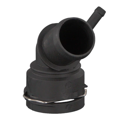 Image of 1K0121049C, 1K0122101CC, 6Q0122291E Coolant Flange FEBI BILSTEIN 45984 with quick coupling VOLKSWAGEN: Golf 5, Caddy 3, Polo IV Hatchback