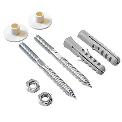 Image of Nes Home Bathroom Wall Mounted Basin Sink Fixing Kit Screws Plug Washer Fittings