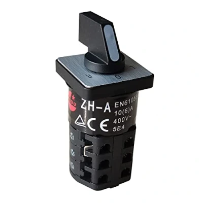 Image of KEDU ZH A Rotary Cam Switch Changeover Switches Short Circuit Withstand 5KA RMS SYM 600VAC Fuse 20A Class RKI 18A 125V 12A 250V Three Phase 3HP 240 440V 10(6) 400V 5E4 CE EN61058