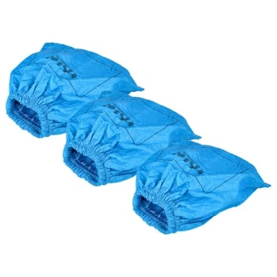 Image of vhbw 3x Textile Filter compatible with Lidl/Parkside PNTS 1250 Vacuum Cleaner, Wet/Dry Cleaner Bag, Washable, Blue