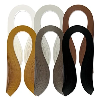 Image of Juya Paper Quilling Set 600 Strips 6 Colors 39cm Length/Strip Width 7mm