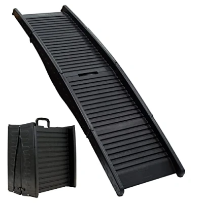Image of Streetwize Non Slip Foldable Pet Ramp, Hold up to 75kg Heavy Duty Dog Lightweight Portable 4x4&#039;s, Cars, Van&#039;s (SWPET18)
