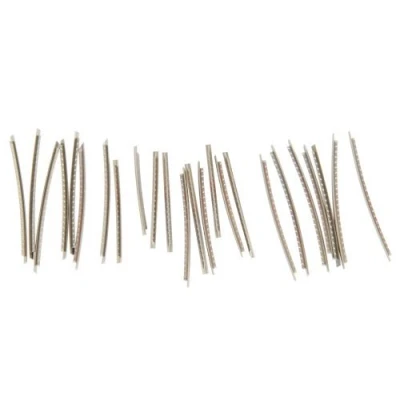 Image of Musiclily 2.7mm Stainless Steel Jumbo Fret Wire 24 Pieces Frets Set for Strat Tele LP SG Style Electric Guitar Bass, Chrome