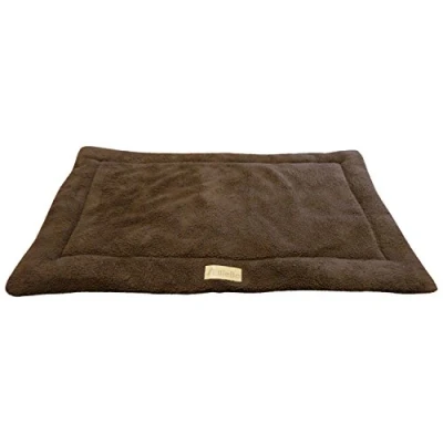 Image of Ellie Bo XL Brown Sherpa Fleece Mat for 42 inch Dog Cage