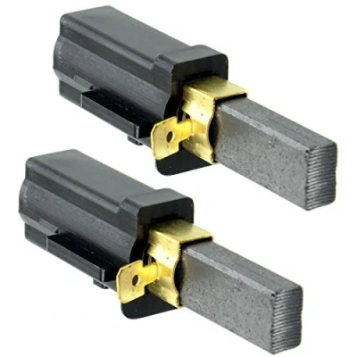 Image of Spares2go Carbon Brushes &amp; Holders for Numatic Henry Hetty Vacuum Cleaners (Pack Of 2)