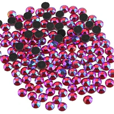 Image of Crystal Hotfix Rhinestone,Machine Cut Stone 1440pcs/pkg (SiamAB,SS10/3mm)