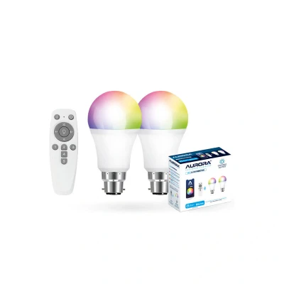 Image of Bluetooth 8W RGBCX GLS B22 LED Lamp Smart Kit Aurora AOne