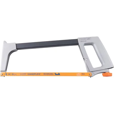 Image of Bahco 225 PLUS Hacksaw Frame, 300mm Length, Orange/Silver/Black