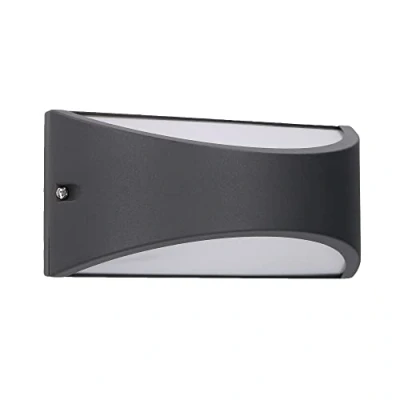 Image of Forlight Lighting Kapa Up Down Led Wall Fixture Urban Grey IP54 8.7W 4000K 444lm