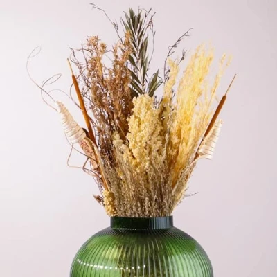 Image of Scandinavian Life Dried Flower Bouquet 50cm Small in Craft Paper Sleeve Flowers for Vase Home Décor Accessories Living Room Decorative Arrangements
