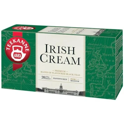 Image of Teekanne Irish Cream Premium Blend of Flavoured Fine Black Tea 20 Teabags