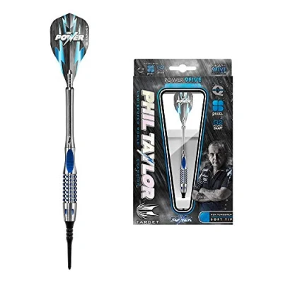 Image of Target Darts Phil Taylor Power 9 Five Gen 2 18G 95% Tungsten Soft Tip Set