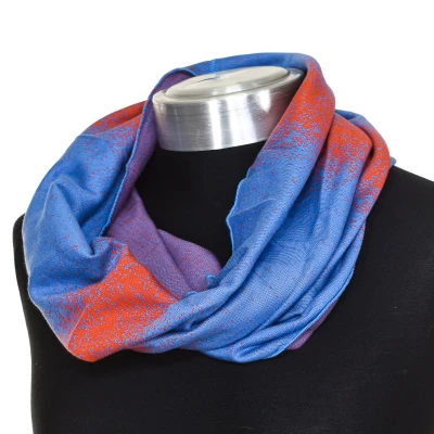 Image of Buff Gradient Infinity Neck in light and soft fabric 69200 unisex Blue One Size