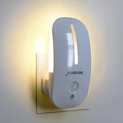 Image of LED Night Light Sensky BS126 PIR Motion Sensor Light, Plug in Wall Natural White Lights for Children’Stairs, Bedroom,Living Room,Kitchen, Hallway, 0.9W Output